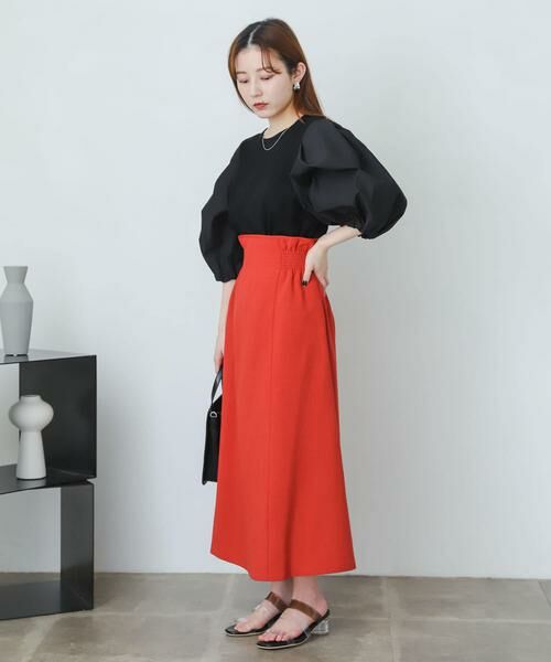 SENSE OF PLACE by URBAN RESEARCH / センスオブプレイス バイ アーバンリサーチ スカート | リネンライクハイウエストフレアスカート | 詳細5