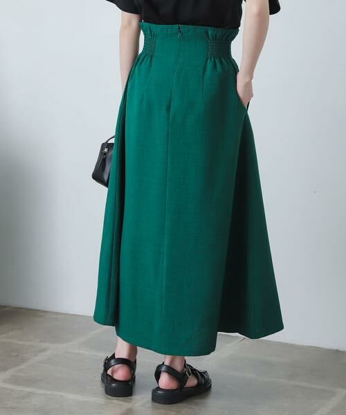 SENSE OF PLACE by URBAN RESEARCH / センスオブプレイス バイ アーバンリサーチ スカート | リネンライクハイウエストフレアスカート | 詳細8