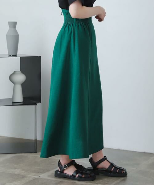 SENSE OF PLACE by URBAN RESEARCH / センスオブプレイス バイ アーバンリサーチ スカート | リネンライクハイウエストフレアスカート | 詳細10