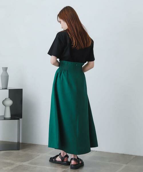 SENSE OF PLACE by URBAN RESEARCH / センスオブプレイス バイ アーバンリサーチ スカート | リネンライクハイウエストフレアスカート | 詳細13