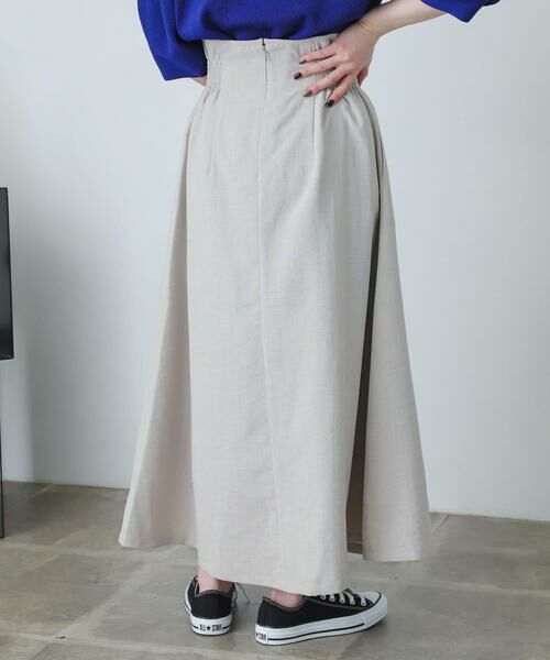 SENSE OF PLACE by URBAN RESEARCH / センスオブプレイス バイ アーバンリサーチ スカート | リネンライクハイウエストフレアスカート | 詳細24
