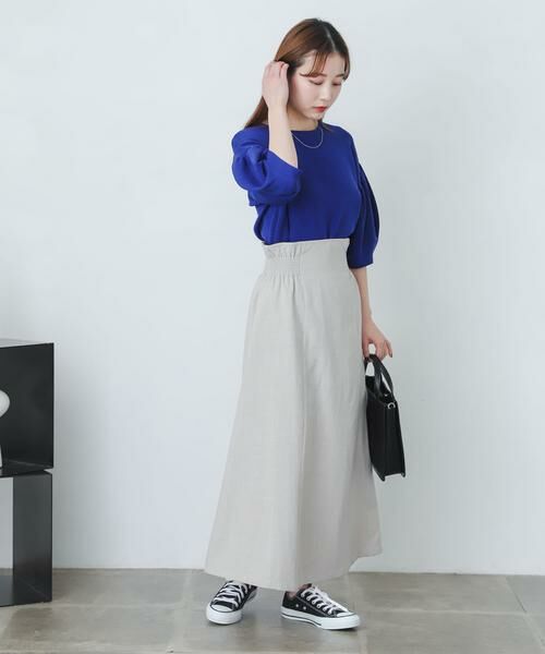 SENSE OF PLACE by URBAN RESEARCH / センスオブプレイス バイ アーバンリサーチ スカート | リネンライクハイウエストフレアスカート | 詳細26