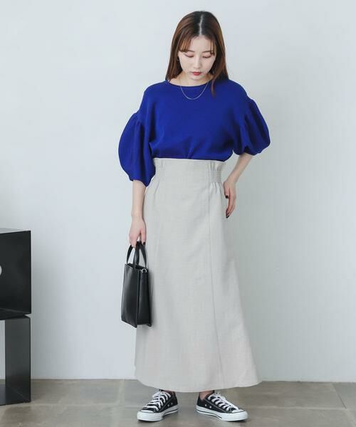 SENSE OF PLACE by URBAN RESEARCH / センスオブプレイス バイ アーバンリサーチ スカート | リネンライクハイウエストフレアスカート | 詳細29