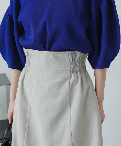 SENSE OF PLACE by URBAN RESEARCH / センスオブプレイス バイ アーバンリサーチ スカート | リネンライクハイウエストフレアスカート | 詳細30