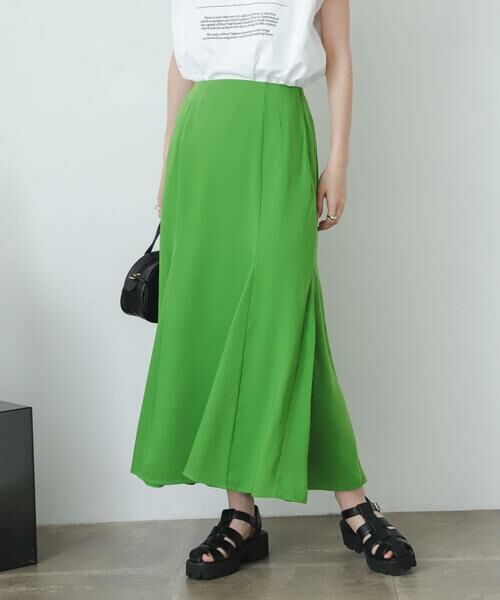 SENSE OF PLACE by URBAN RESEARCH / センスオブプレイス バイ アーバンリサーチ スカート | マーメイドナロースカート(グリーン)