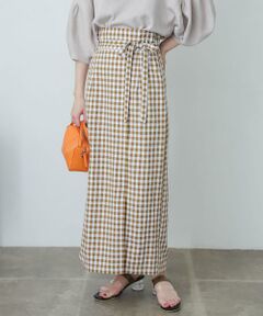SENSE OF PLACE by URBAN RESEARCH / センスオブプレイス バイ アーバンリサーチ スカート | ギンガムチェックハイウエストラップスカート