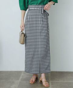 SENSE OF PLACE by URBAN RESEARCH / センスオブプレイス バイ アーバンリサーチ スカート | ギンガムチェックハイウエストラップスカート