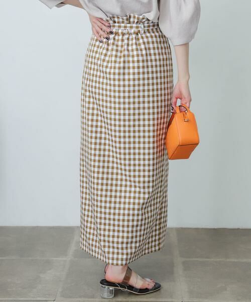 SENSE OF PLACE by URBAN RESEARCH / センスオブプレイス バイ アーバンリサーチ スカート | ギンガムチェックハイウエストラップスカート | 詳細1