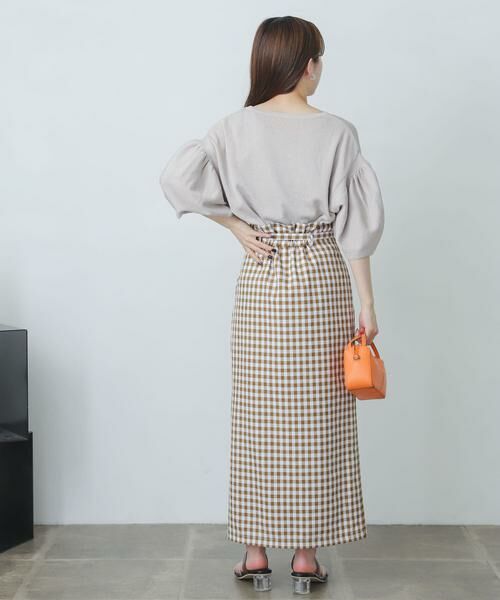 SENSE OF PLACE by URBAN RESEARCH / センスオブプレイス バイ アーバンリサーチ スカート | ギンガムチェックハイウエストラップスカート | 詳細5
