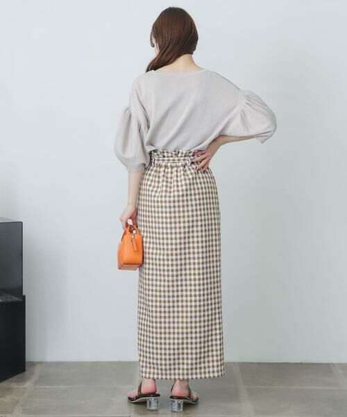 SENSE OF PLACE by URBAN RESEARCH / センスオブプレイス バイ アーバンリサーチ スカート | ギンガムチェックハイウエストラップスカート | 詳細6