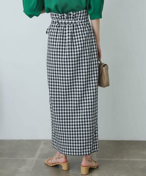 SENSE OF PLACE by URBAN RESEARCH / センスオブプレイス バイ アーバンリサーチ スカート | ギンガムチェックハイウエストラップスカート | 詳細9