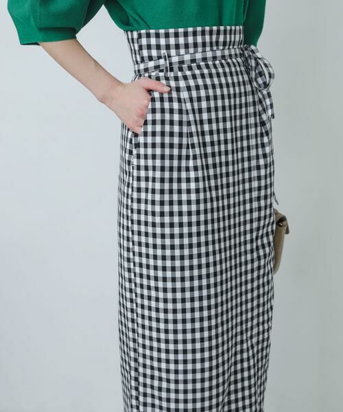 SENSE OF PLACE by URBAN RESEARCH / センスオブプレイス バイ アーバンリサーチ スカート | ギンガムチェックハイウエストラップスカート | 詳細20