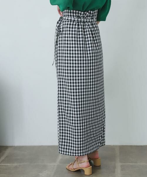 SENSE OF PLACE by URBAN RESEARCH / センスオブプレイス バイ アーバンリサーチ スカート | ギンガムチェックハイウエストラップスカート | 詳細10