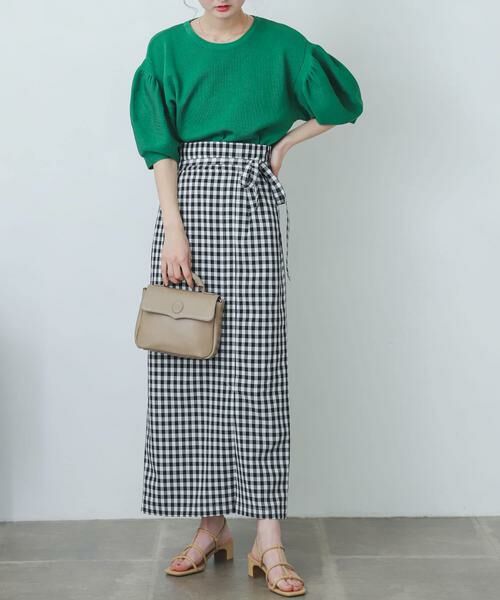 SENSE OF PLACE by URBAN RESEARCH / センスオブプレイス バイ アーバンリサーチ スカート | ギンガムチェックハイウエストラップスカート | 詳細13