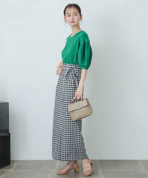 SENSE OF PLACE by URBAN RESEARCH / センスオブプレイス バイ アーバンリサーチ スカート | ギンガムチェックハイウエストラップスカート | 詳細14