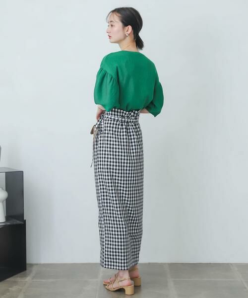 SENSE OF PLACE by URBAN RESEARCH / センスオブプレイス バイ アーバンリサーチ スカート | ギンガムチェックハイウエストラップスカート | 詳細16