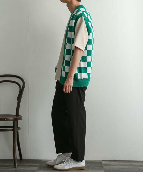 SENSE OF PLACE by URBAN RESEARCH / センスオブプレイス バイ アーバンリサーチ ベスト | ブロックチェックカーディガンニットベスト | 詳細6