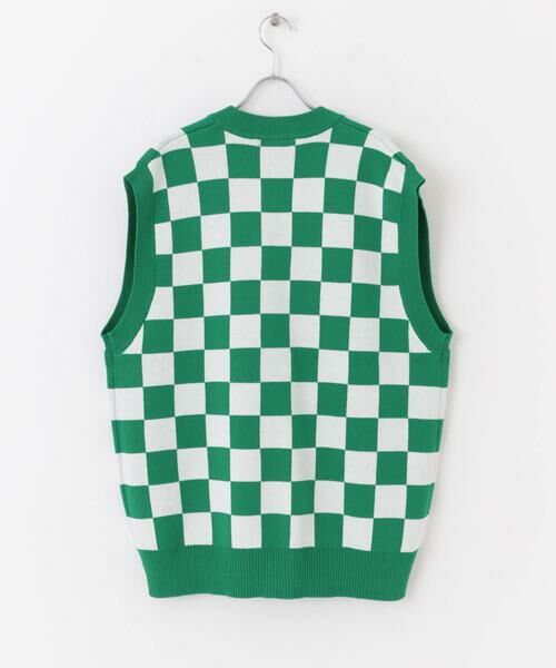 SENSE OF PLACE by URBAN RESEARCH / センスオブプレイス バイ アーバンリサーチ ベスト | ブロックチェックカーディガンニットベスト | 詳細9