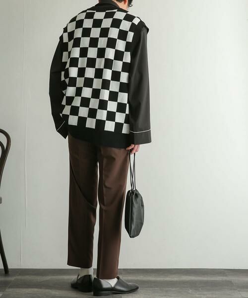 SENSE OF PLACE by URBAN RESEARCH / センスオブプレイス バイ アーバンリサーチ ベスト | ブロックチェックカーディガンニットベスト | 詳細20