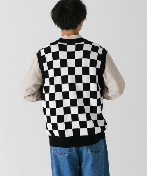 SENSE OF PLACE by URBAN RESEARCH / センスオブプレイス バイ アーバンリサーチ ベスト | ブロックチェックカーディガンニットベスト | 詳細12