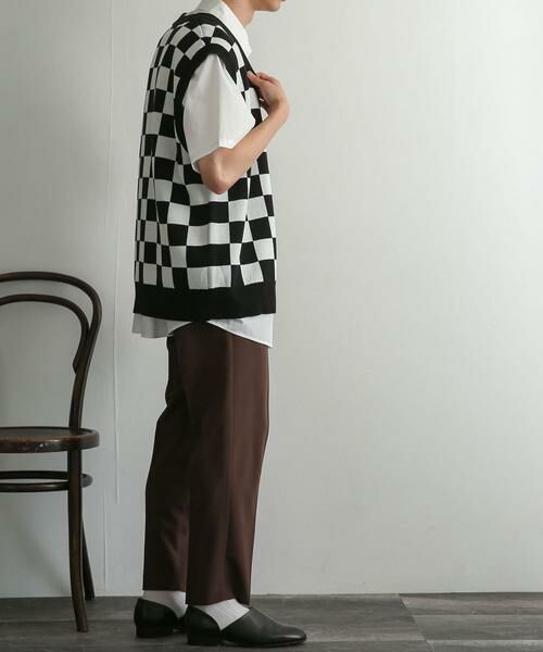 SENSE OF PLACE by URBAN RESEARCH / センスオブプレイス バイ アーバンリサーチ ベスト | ブロックチェックカーディガンニットベスト | 詳細30