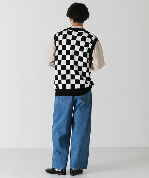 SENSE OF PLACE by URBAN RESEARCH / センスオブプレイス バイ アーバンリサーチ ベスト | ブロックチェックカーディガンニットベスト | 詳細15