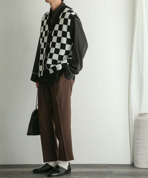 SENSE OF PLACE by URBAN RESEARCH / センスオブプレイス バイ アーバンリサーチ ベスト | ブロックチェックカーディガンニットベスト | 詳細19