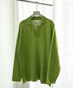 SENSE OF PLACE by URBAN RESEARCH / センスオブプレイス バイ アーバンリサーチ ニット・セーター | 『ユニセックス』レースアミニットポロシャツ