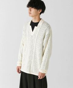 SENSE OF PLACE by URBAN RESEARCH / センスオブプレイス バイ アーバンリサーチ ニット・セーター | 『ユニセックス』レースアミニットポロシャツ