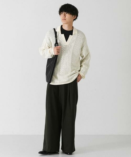 SENSE OF PLACE by URBAN RESEARCH / センスオブプレイス バイ アーバンリサーチ ニット・セーター | 『ユニセックス』レースアミニットポロシャツ | 詳細20