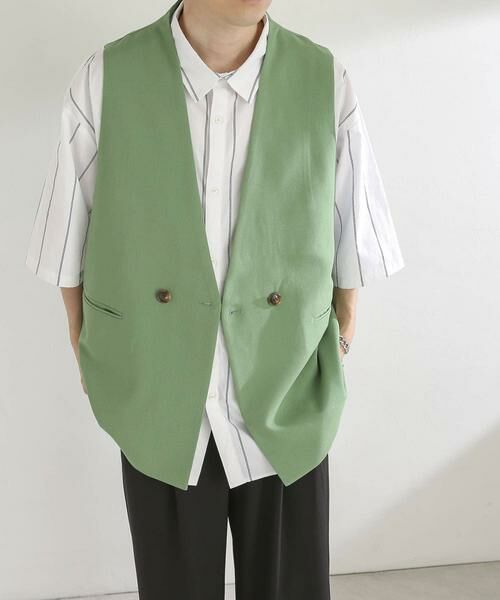 SENSE OF PLACE by URBAN RESEARCH / センスオブプレイス バイ アーバンリサーチ ベスト | ダブルテーラードベスト | 詳細12