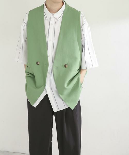 SENSE OF PLACE by URBAN RESEARCH / センスオブプレイス バイ アーバンリサーチ ベスト | ダブルテーラードベスト | 詳細15