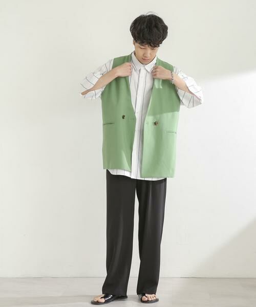 SENSE OF PLACE by URBAN RESEARCH / センスオブプレイス バイ アーバンリサーチ ベスト | ダブルテーラードベスト | 詳細16