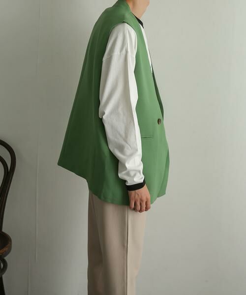 SENSE OF PLACE by URBAN RESEARCH / センスオブプレイス バイ アーバンリサーチ ベスト | ダブルテーラードベスト | 詳細3