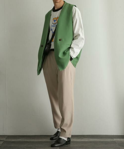 SENSE OF PLACE by URBAN RESEARCH / センスオブプレイス バイ アーバンリサーチ ベスト | ダブルテーラードベスト | 詳細4