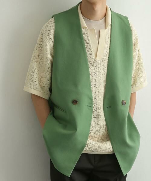 SENSE OF PLACE by URBAN RESEARCH / センスオブプレイス バイ アーバンリサーチ ベスト | ダブルテーラードベスト | 詳細6