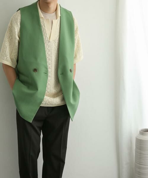 SENSE OF PLACE by URBAN RESEARCH / センスオブプレイス バイ アーバンリサーチ ベスト | ダブルテーラードベスト | 詳細9