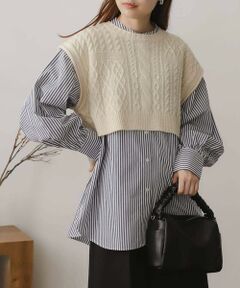 SENSE OF PLACE by URBAN RESEARCH / センスオブプレイス バイ アーバンリサーチ シャツ・ブラウス | ニットベストレイヤードシャツ