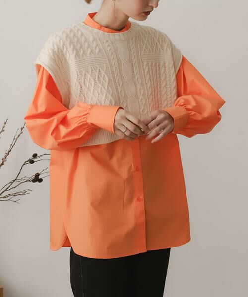 SENSE OF PLACE by URBAN RESEARCH / センスオブプレイス バイ アーバンリサーチ シャツ・ブラウス | ニットベストレイヤードシャツ | 詳細2