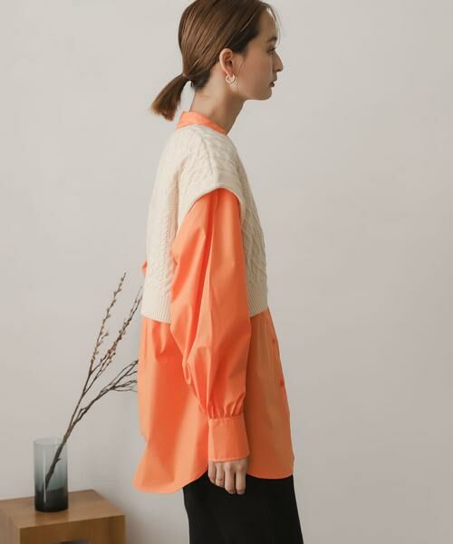 SENSE OF PLACE by URBAN RESEARCH / センスオブプレイス バイ アーバンリサーチ シャツ・ブラウス | ニットベストレイヤードシャツ | 詳細3