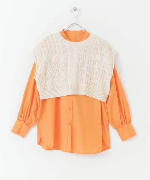 SENSE OF PLACE by URBAN RESEARCH / センスオブプレイス バイ アーバンリサーチ シャツ・ブラウス | ニットベストレイヤードシャツ | 詳細6