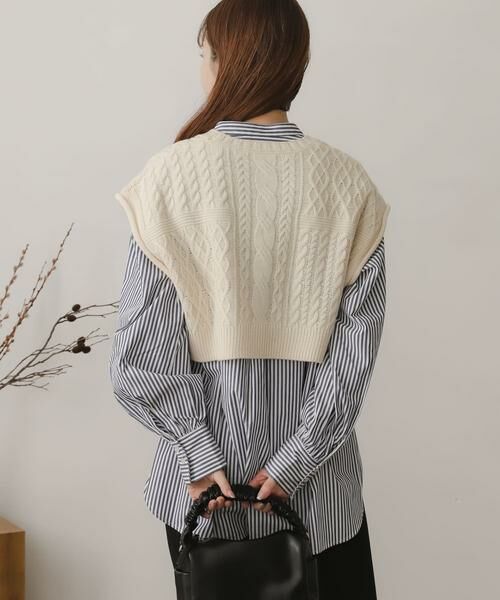 SENSE OF PLACE by URBAN RESEARCH / センスオブプレイス バイ アーバンリサーチ シャツ・ブラウス | ニットベストレイヤードシャツ | 詳細11