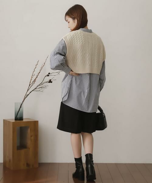 SENSE OF PLACE by URBAN RESEARCH / センスオブプレイス バイ アーバンリサーチ シャツ・ブラウス | ニットベストレイヤードシャツ | 詳細15
