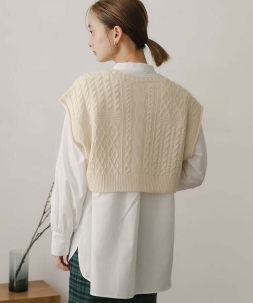 SENSE OF PLACE by URBAN RESEARCH / センスオブプレイス バイ アーバンリサーチ シャツ・ブラウス | ニットベストレイヤードシャツ | 詳細17