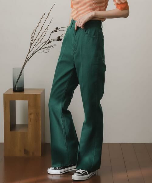 SENSE OF PLACE by URBAN RESEARCH / センスオブプレイス バイ アーバンリサーチ デニムパンツ | センタープレスフレアデニム | 詳細1