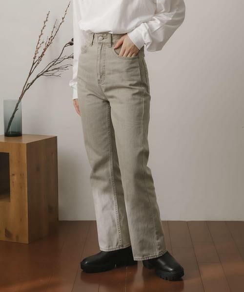 SENSE OF PLACE by URBAN RESEARCH / センスオブプレイス バイ アーバンリサーチ デニムパンツ | センタープレスフレアデニム | 詳細10