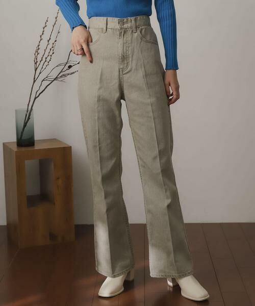 SENSE OF PLACE by URBAN RESEARCH / センスオブプレイス バイ アーバンリサーチ デニムパンツ | センタープレスフレアデニム | 詳細16