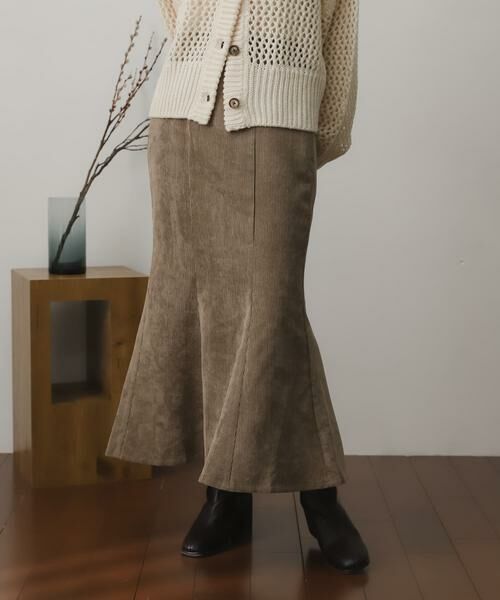 SENSE OF PLACE by URBAN RESEARCH / センスオブプレイス バイ アーバンリサーチ スカート | コーデュロイマーメイドスカート(モカ)