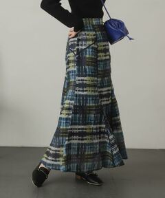 SENSE OF PLACE by URBAN RESEARCH / センスオブプレイス バイ アーバンリサーチ スカート | シアーチェックフレアマーメイドスカート