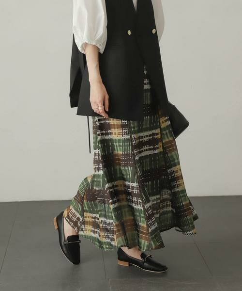 SENSE OF PLACE by URBAN RESEARCH / センスオブプレイス バイ アーバンリサーチ スカート | シアーチェックフレアマーメイドスカート | 詳細1